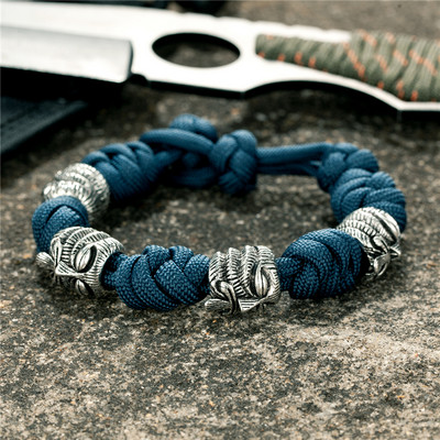 MKENDN Põhjala mereröövlite käevõrud, meeste õues kootud pael, ellujäämisnöör, antiikne viikingid, sõdalane helmed, punk ehted, kingitus