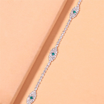CAOSHI Κομψά κοσμήματα μανδύα για γυναίκες Μόδα Brilliant αξεσουάρ κρυστάλλινη πέτρα για το καλοκαιρινό βραχιόλι αστραγάλου για επετειακό πάρτι