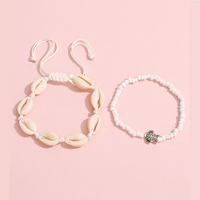 Γυναικείες θαλάσσιες χελώνες Βραχιόλια αστραγάλου Θηλυκό Bohemian Beach Chain Ζώο Χελώνα ξυπόλυτη στο πόδι ChainFoot Jewelry AM3196