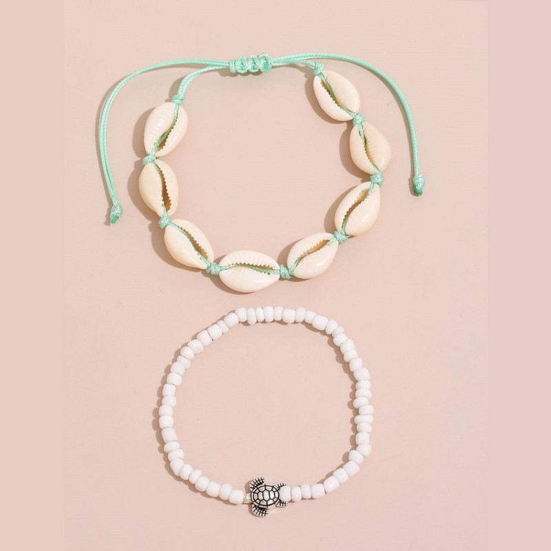 Γυναικείες θαλάσσιες χελώνες Βραχιόλια αστραγάλου Θηλυκό Bohemian Beach Chain Ζώο Χελώνα ξυπόλυτη στο πόδι ChainFoot Jewelry AM3196