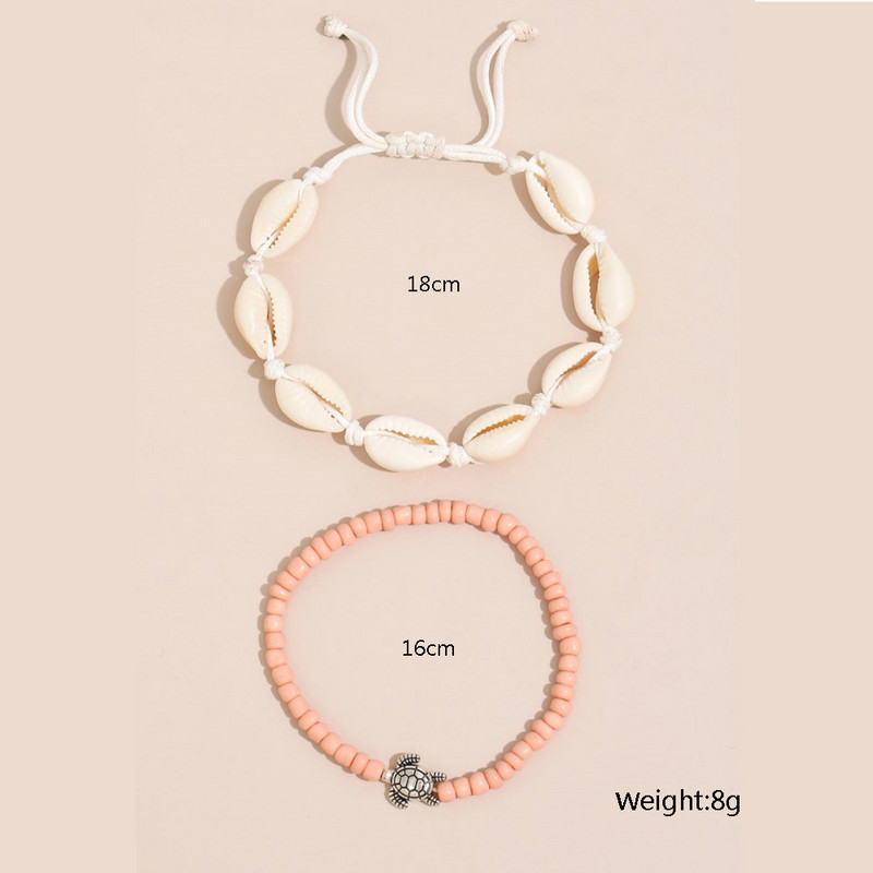 Γυναικείες θαλάσσιες χελώνες Βραχιόλια αστραγάλου Θηλυκό Bohemian Beach Chain Ζώο Χελώνα ξυπόλυτη στο πόδι ChainFoot Jewelry AM3196