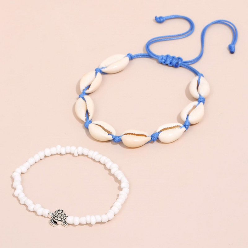 Γυναικείες θαλάσσιες χελώνες Βραχιόλια αστραγάλου Θηλυκό Bohemian Beach Chain Ζώο Χελώνα ξυπόλυτη στο πόδι ChainFoot Jewelry AM3196