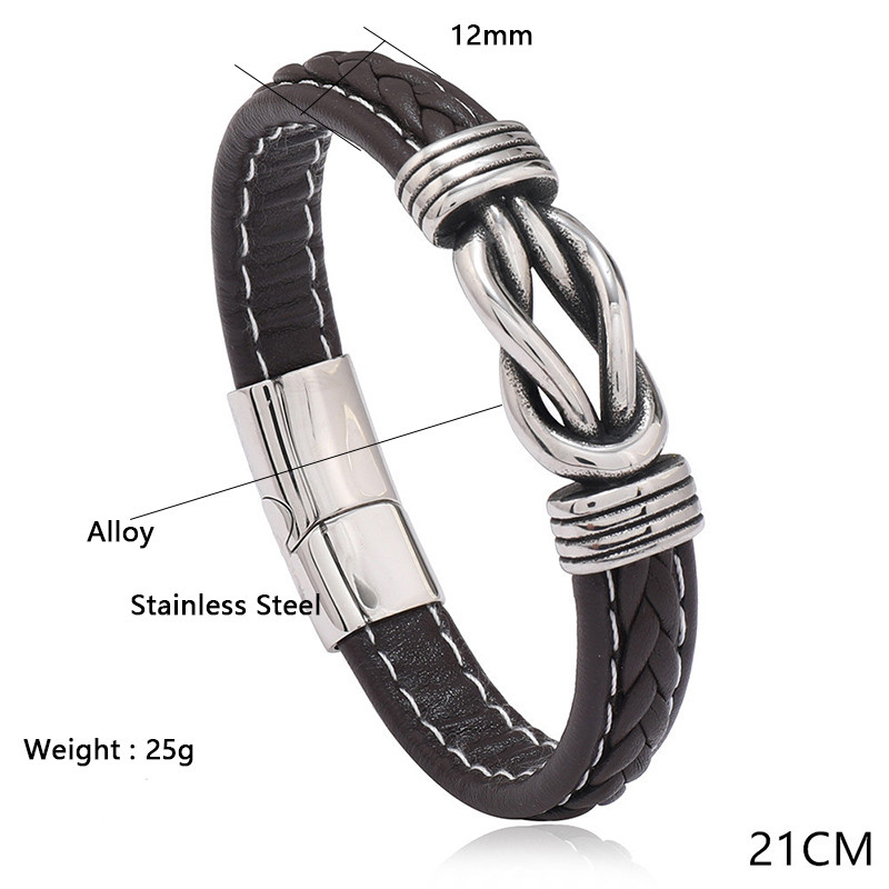Punk vyrų odinė apyrankė Nuimama magnetinė sagtis Hiphop Braclet Homme Dovana Jam Senoviniai papuošalai Priedai Pulsera Hombre