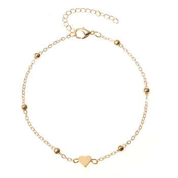 Trendy Beads Multilayer Summer Heart Anklet για Γυναικεία Bohemian Vintage Παπούτσια Βραχιόλια ποδιών 2021 Γυναικεία κοσμήματα ποδιών Δώρα Νέα