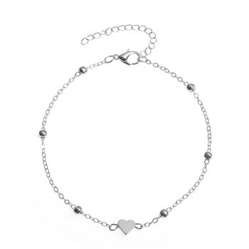 Trendy Beads Multilayer Summer Heart Anklet για Γυναικεία Bohemian Vintage Παπούτσια Βραχιόλια ποδιών 2021 Γυναικεία κοσμήματα ποδιών Δώρα Νέα