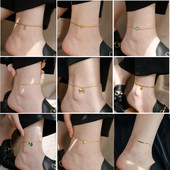 Ribbon Bow Beach jalavõru naistele Kihiline armastussüdame pahkluu käevõru roostevabast terasest tüdrukule Tobillera suvised aksessuaarid jalalink