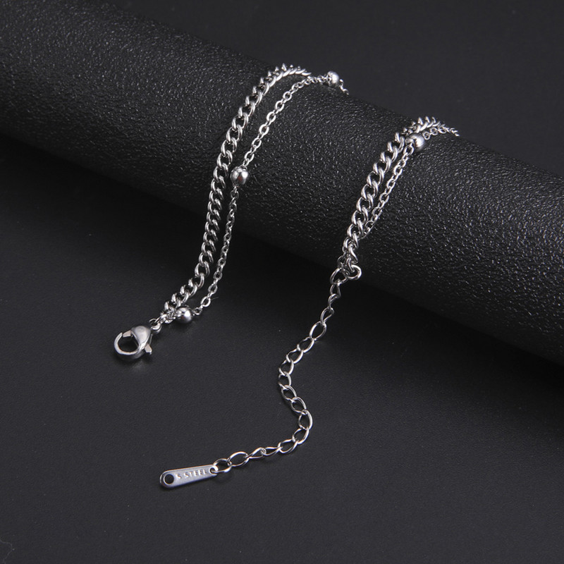 Skyrim karoliukai pėdų grandinėlės kulkšnies apyrankė iš nerūdijančio plieno aukso spalvos vasaros paplūdimio kojų kulkšnies apyrankė moterims, mergaitėms, papuošalų dovana 2024 m.