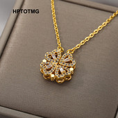 Vintage Lucky neljalehelised ristiku kaelakeed naistele Goth Love Heart Ripats Choker kett kaelakee roostevabast terasest ehteid kingitus