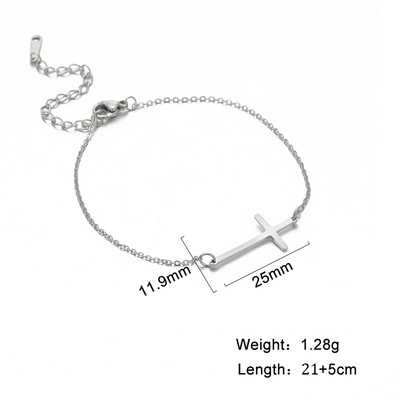 Kkjoy nerūsējošā tērauda Bohemia krusta kulons potītes rokassprādze Modes pēdu rotaslietas sievietēm kāju ķēdes rotaslietas dāvanas vairumtirdzniecība jauns