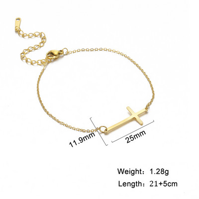 Kkjoy nerūsējošā tērauda Bohemia krusta kulons potītes rokassprādze Modes pēdu rotaslietas sievietēm kāju ķēdes rotaslietas dāvanas vairumtirdzniecība jauns