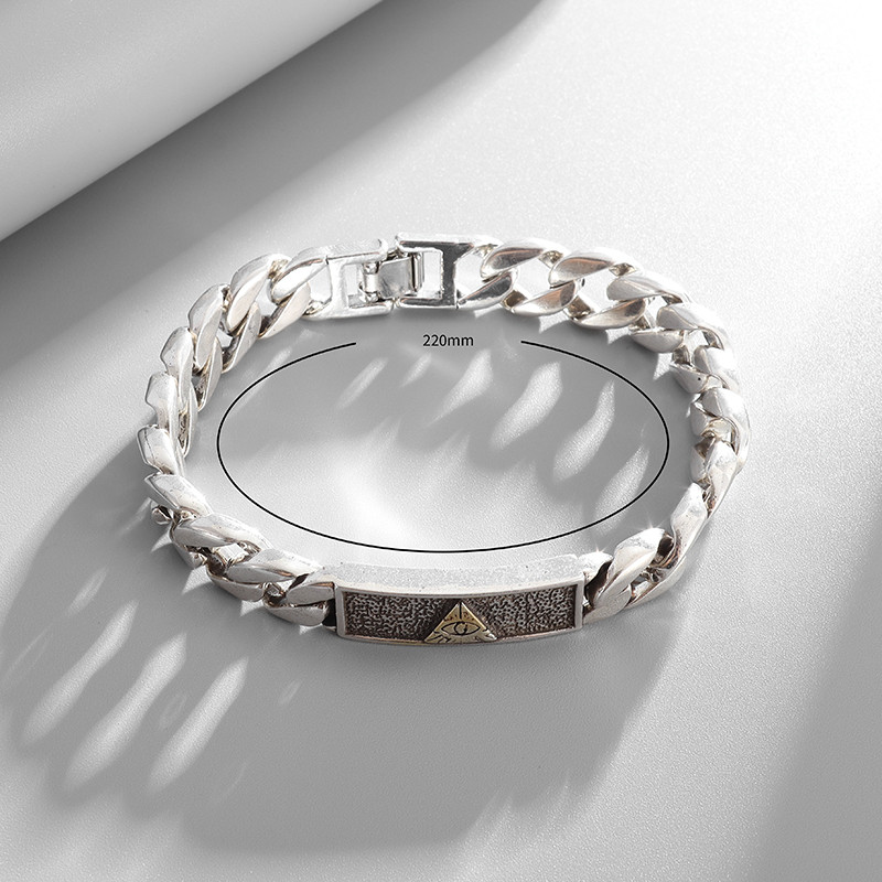 Vyriška mada God`s Eye Kubietiška grandinėlė apyrankė Viską matonti akių apyrankė Dominuojantis žavesys Madingi papuošalai Dovana