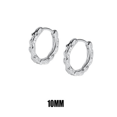 Klasisks vīriešu nerūsējošā tērauda stīpa ģeometriski neregulāras auss sprādzes hip-hop auskari tīņiem zēniem auskari panku ausu rotaslietas