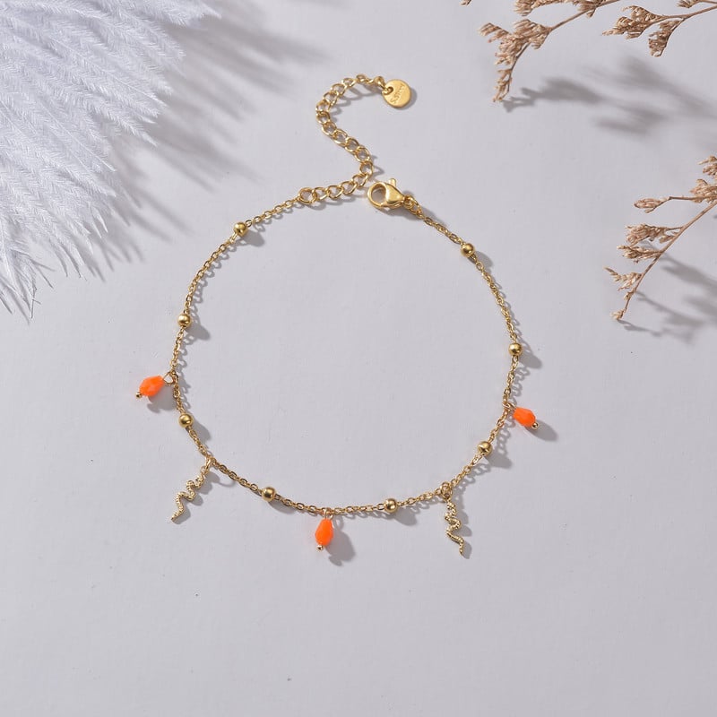 Atoztide Fashoin potīšu ķēde sievietēm regulējama zelta krāsā nerūsējošā tērauda kāju rokassprādzes uz kājām Rotaslietas Dāvanas Aksesuāri