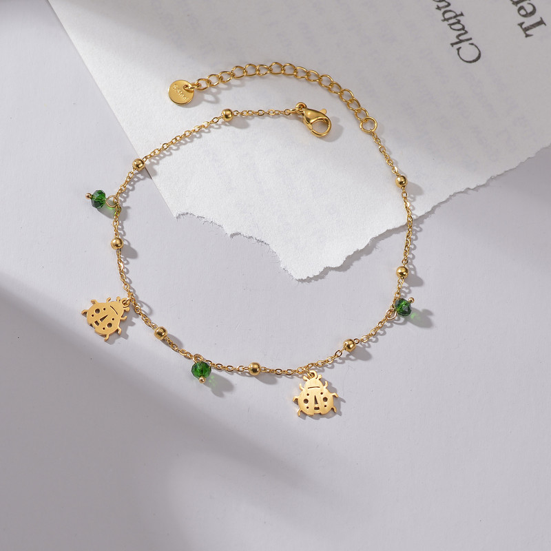 Atoztide Fashoin potīšu ķēde sievietēm regulējama zelta krāsā nerūsējošā tērauda kāju rokassprādzes uz kājām Rotaslietas Dāvanas Aksesuāri