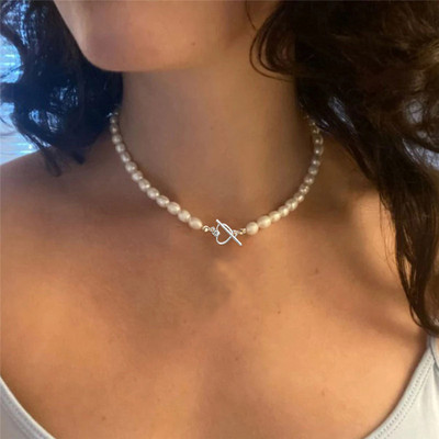 2023 m. naujos mados Kpop Pearl Choker karoliai Mieli dvigubo sluoksnio kvadratiniai pakabukai su karoliukais karoliai moterims, papuošalams, mergaitei
