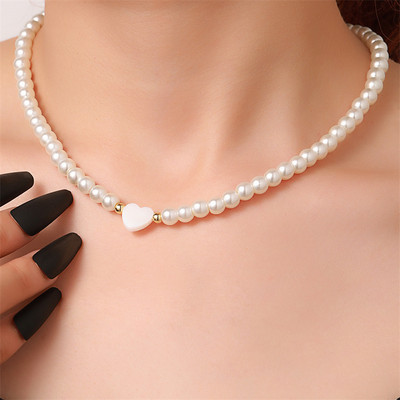 2023 m. naujos mados Kpop Pearl Choker karoliai Mieli dvigubo sluoksnio kvadratiniai pakabukai su karoliukais karoliai moterims, papuošalams, mergaitei