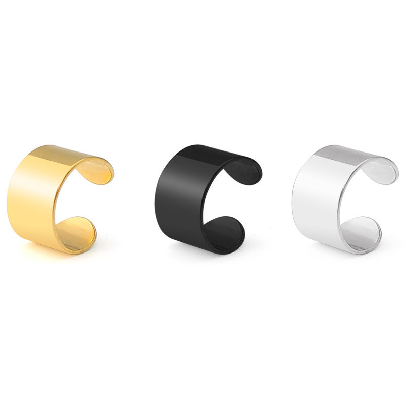 Korea meeste kõrvamanseti mood, titaanist terasklambriga kõrvarõngad meestele, ühekordsed kõrvaklambrid ilma augustatud kõrvadeta roostevabast terasest ehted