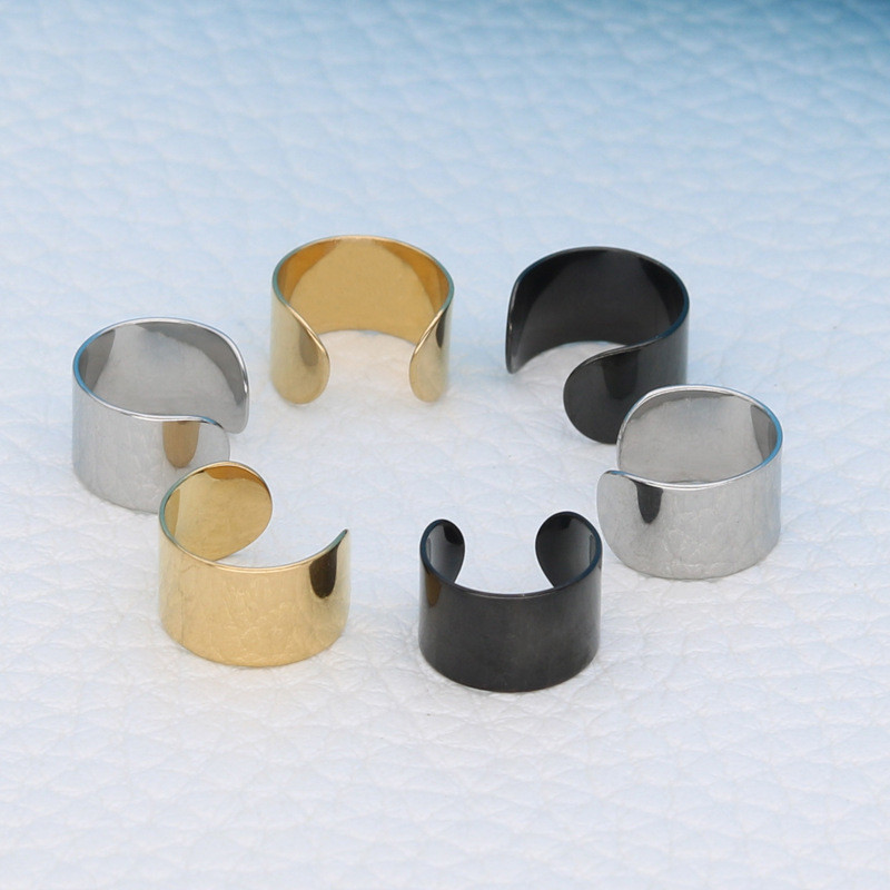 Korea meeste kõrvamanseti mood, titaanist terasklambriga kõrvarõngad meestele, ühekordsed kõrvaklambrid ilma augustatud kõrvadeta roostevabast terasest ehted