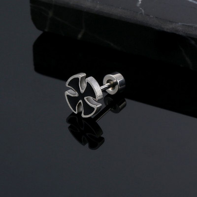 Korea kuuma disainiga ristkõrvarõngad, populaarsed 3 värvi roostevabast terasest kõrvarõngad moe jaoks meeste naiste ehted