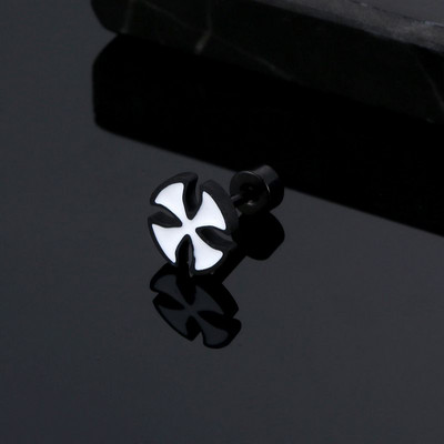 Korea kuuma disainiga ristkõrvarõngad, populaarsed 3 värvi roostevabast terasest kõrvarõngad moe jaoks meeste naiste ehted