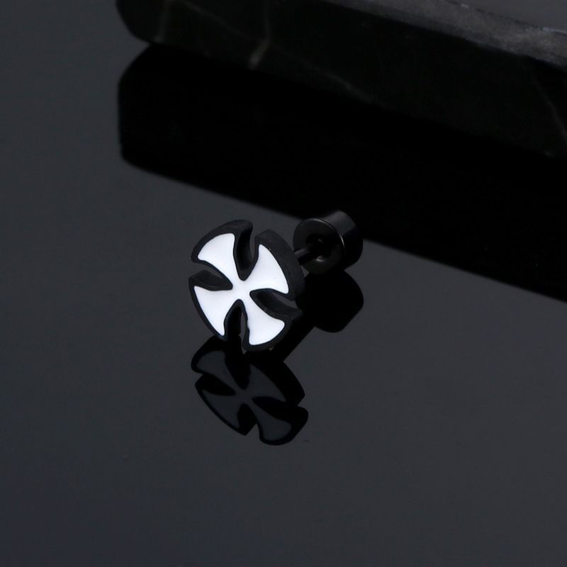 Korea kuuma disainiga ristkõrvarõngad, populaarsed 3 värvi roostevabast terasest kõrvarõngad moe jaoks meeste naiste ehted