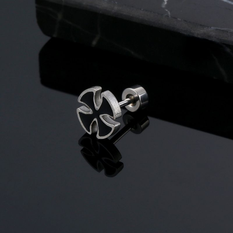 Korea kuuma disainiga ristkõrvarõngad, populaarsed 3 värvi roostevabast terasest kõrvarõngad moe jaoks meeste naiste ehted