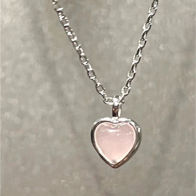Winoneday Tiny Heart Choker karoliai moterims Sidabrinės spalvos grandinėlė Smalll Love Kaklo pakabukas ant kaklo Bohemijos karoliai papuošalai