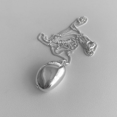 HUANZHI jauna matēta metāla ovāla metāla kaklarota sievietēm garā džempera ķēde Luksusa šarms plānas ķēdes ballīte Elegantas rotaslietas dāvanas