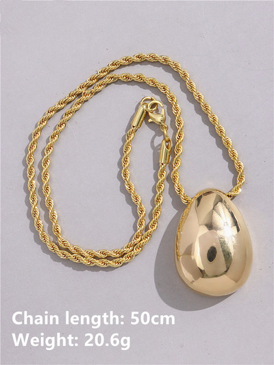 HUANZHI jauna matēta metāla ovāla metāla kaklarota sievietēm garā džempera ķēde Luksusa šarms plānas ķēdes ballīte Elegantas rotaslietas dāvanas