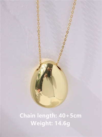 HUANZHI jauna matēta metāla ovāla metāla kaklarota sievietēm garā džempera ķēde Luksusa šarms plānas ķēdes ballīte Elegantas rotaslietas dāvanas