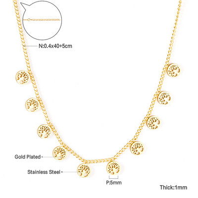 LUXUKISSKIDS бижутерия Auksinės grandinėlės karoliai Bohemia Star Heart Collier Elegantiški nerūdijančio plieno papuošalai Madingi dekoro apykaklės