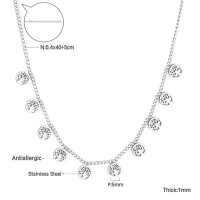 LUXUKISSKIDS бижутерия Auksinės grandinėlės karoliai Bohemia Star Heart Collier Elegantiški nerūdijančio plieno papuošalai Madingi dekoro apykaklės