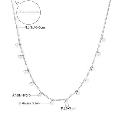 LUXUKISSKIDS бижутерия Auksinės grandinėlės karoliai Bohemia Star Heart Collier Elegantiški nerūdijančio plieno papuošalai Madingi dekoro apykaklės