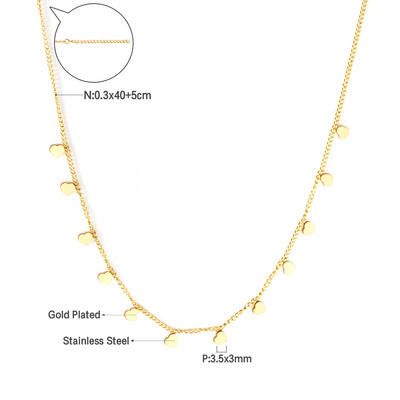 LUXUKISSKIDS бижутерия Auksinės grandinėlės karoliai Bohemia Star Heart Collier Elegantiški nerūdijančio plieno papuošalai Madingi dekoro apykaklės