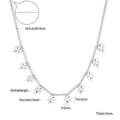 LUXUKISSKIDS бижутерия Auksinės grandinėlės karoliai Bohemia Star Heart Collier Elegantiški nerūdijančio plieno papuošalai Madingi dekoro apykaklės