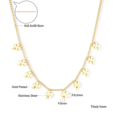LUXUKISSKIDS бижутерия Auksinės grandinėlės karoliai Bohemia Star Heart Collier Elegantiški nerūdijančio plieno papuošalai Madingi dekoro apykaklės
