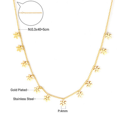 LUXUKISSKIDS бижутерия Auksinės grandinėlės karoliai Bohemia Star Heart Collier Elegantiški nerūdijančio plieno papuošalai Madingi dekoro apykaklės