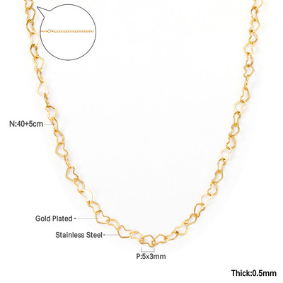 LUXUKISSKIDS бижутерия Auksinės grandinėlės karoliai Bohemia Star Heart Collier Elegantiški nerūdijančio plieno papuošalai Madingi dekoro apykaklės