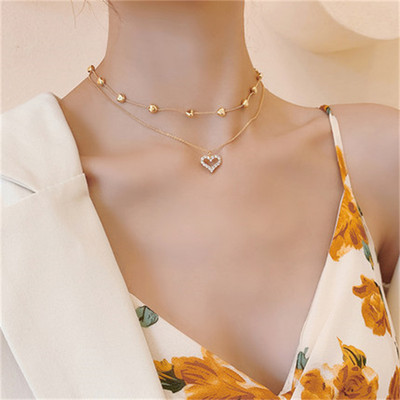 Vintage Pearl Charm sluoksniuoti karoliai Moteriški papuošalai Sluoksniuoti aksesuarai mergaitėms Drabužiai Estetinės dovanos mados pakabukas 2022 m.