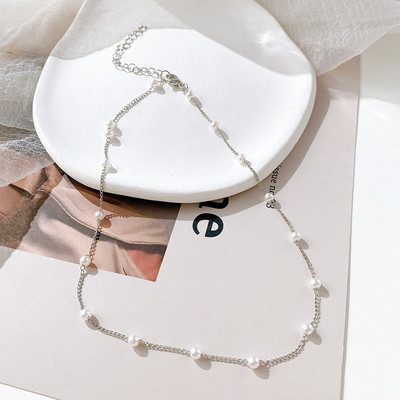 Vintage Pearl Charm sluoksniuoti karoliai Moteriški papuošalai Sluoksniuoti aksesuarai mergaitėms Drabužiai Estetinės dovanos mados pakabukas 2022 m.