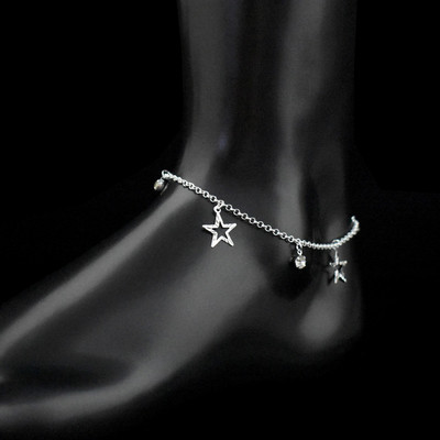 Uus Star Ripats Bohemia CZ hõbetatud pahkluu Rhinestone jalavõrud käevõru hõbedase värvi jalakett mood naiste rannaehted