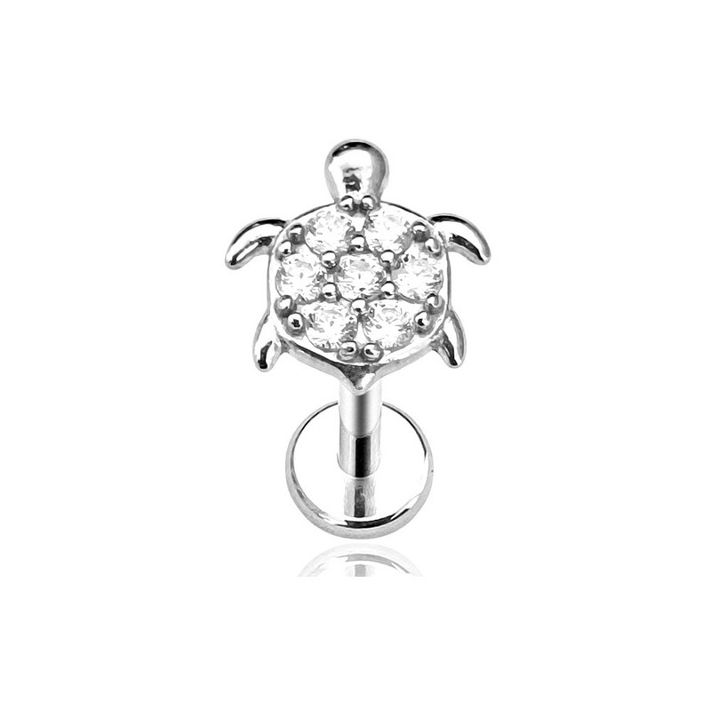 Vėžliai Labret Stud CZ cirkonio vidinis siūlas Auskaras Daith Conch Auskarai Gyvūnų lūpa Monroe Papuošalai 316L Chirurginis Plienas