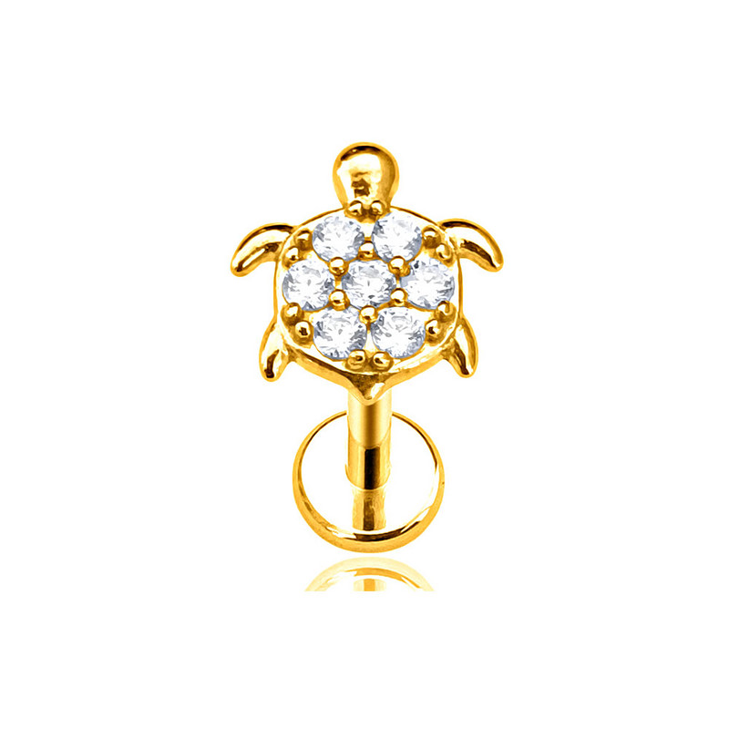 Vėžliai Labret Stud CZ cirkonio vidinis siūlas Auskaras Daith Conch Auskarai Gyvūnų lūpa Monroe Papuošalai 316L Chirurginis Plienas