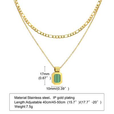 Moteriški paauksuoti „Lariat“ karoliai, dvisluoksniai ilgos grandinės pakabukai „Choker“ karoliai, mados dovanos