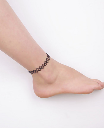 2020 Fashion Ebay Hot Selling Vintage Stretch Tattoo Anklet Gothic Punk Grunge Henna Elastic Anklet