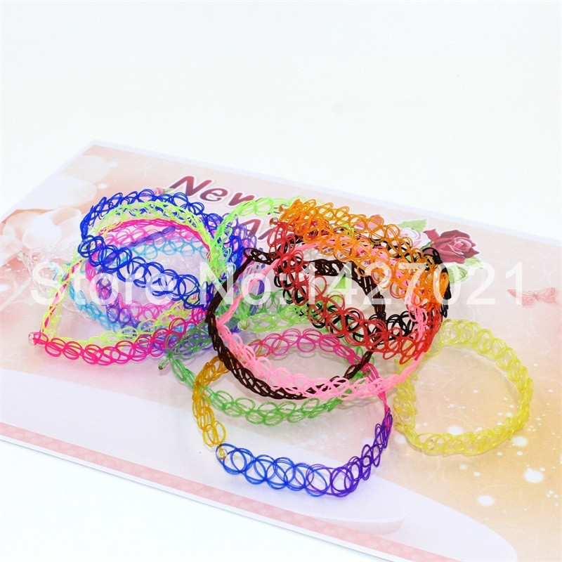 2020 Fashion Ebay Hot Selling Vintage Stretch Tattoo Anklet Gothic Punk Grunge Henna Elastic Anklet