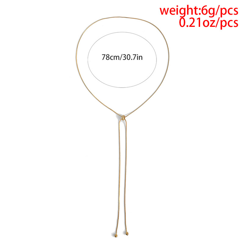 Ingemark Kpop Snake Chain Choker kaelakee naistele Tüdrukute pulm kaelas Temperament palliripats Õhuke lingiga peoehted