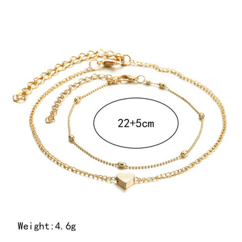 New Fashion Simple Heart Female Anklets Foot Jewelry Leg New Anklets On Foot Ankle Bracelets for Women Leg Chain Δώρα κοσμημάτων