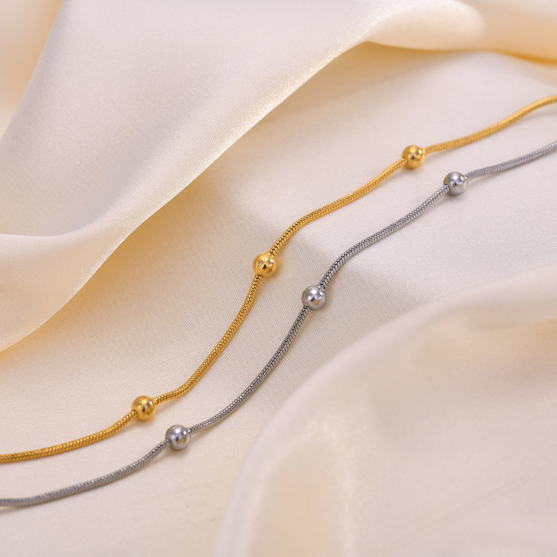 „Vnox“ palydovinės grandinės antklodė mergaitėms, rutuliniai pakabukai su karoliukais, čiurnos jungtis, reguliuojamas šventinis aksesuaras