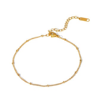 Ανοξείδωτο ατσάλι PVD 18 καρατίων με επίχρυσο αμαυρώσει αλυσίδα αστραγάλου ποδιού για γυναικεία κοσμήματα Χονδρική καλοκαιρινή μόδα
